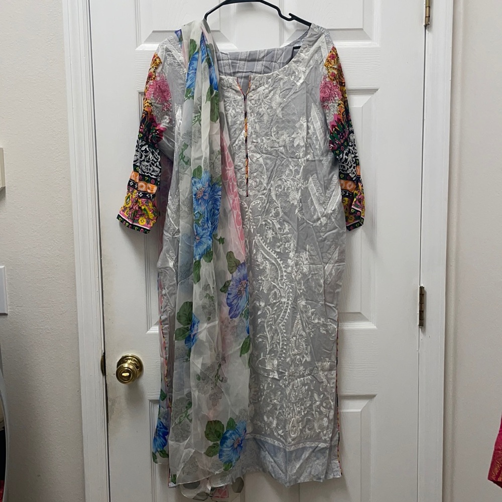 Floral Pakistani outfit